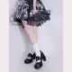 Skeleton Gothic Lolita Shoes by Gururu (GU50)